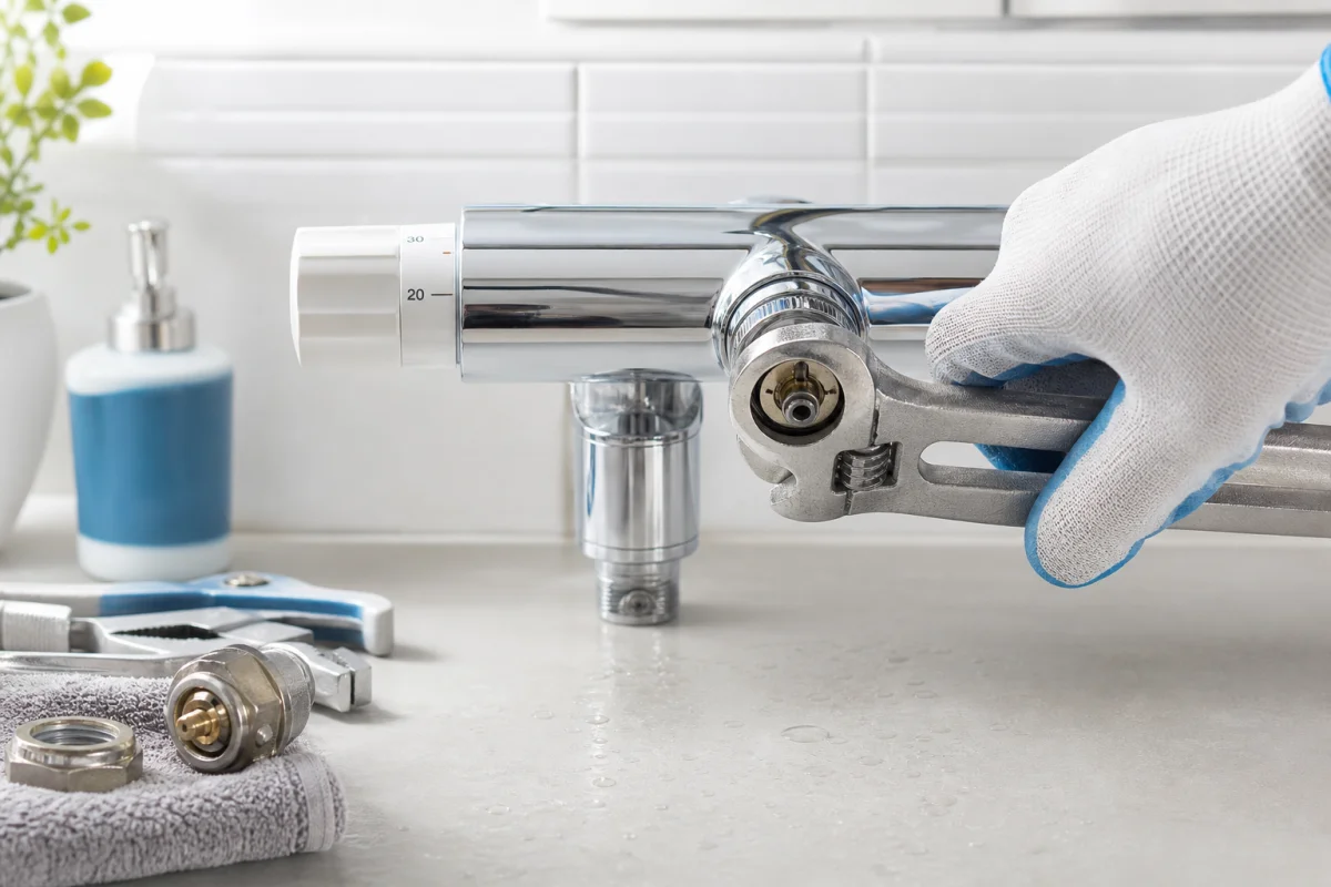 démontage robinet thermostatique
