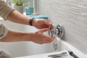 changer volant de commande pour vidage de baignoire