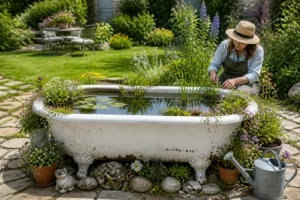 recycler une vieille baignoire