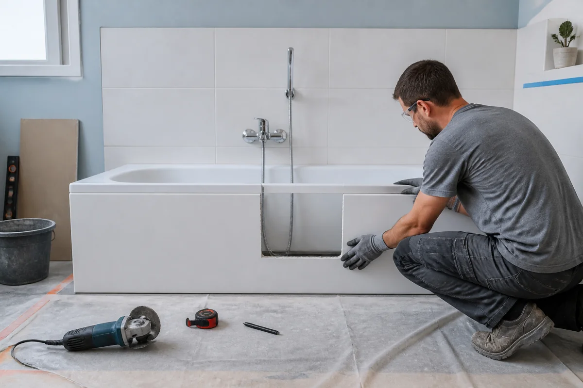 transformation baignoire avec porte