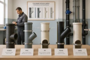 changement colonne eaux usées copropriété