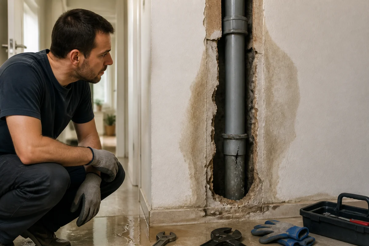 Fuite d’eau dans un mur comment réagir efficacement
