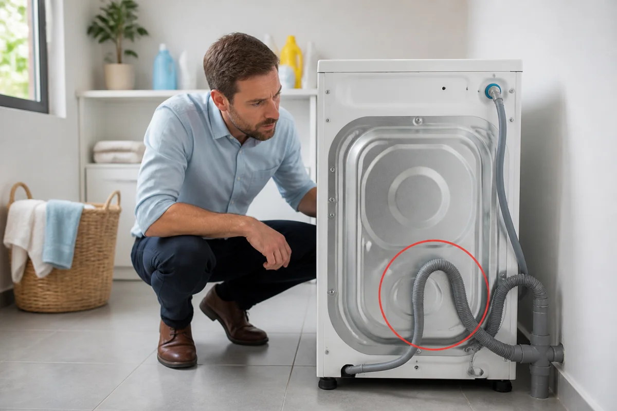 Problème d’évacuation de machine à laver