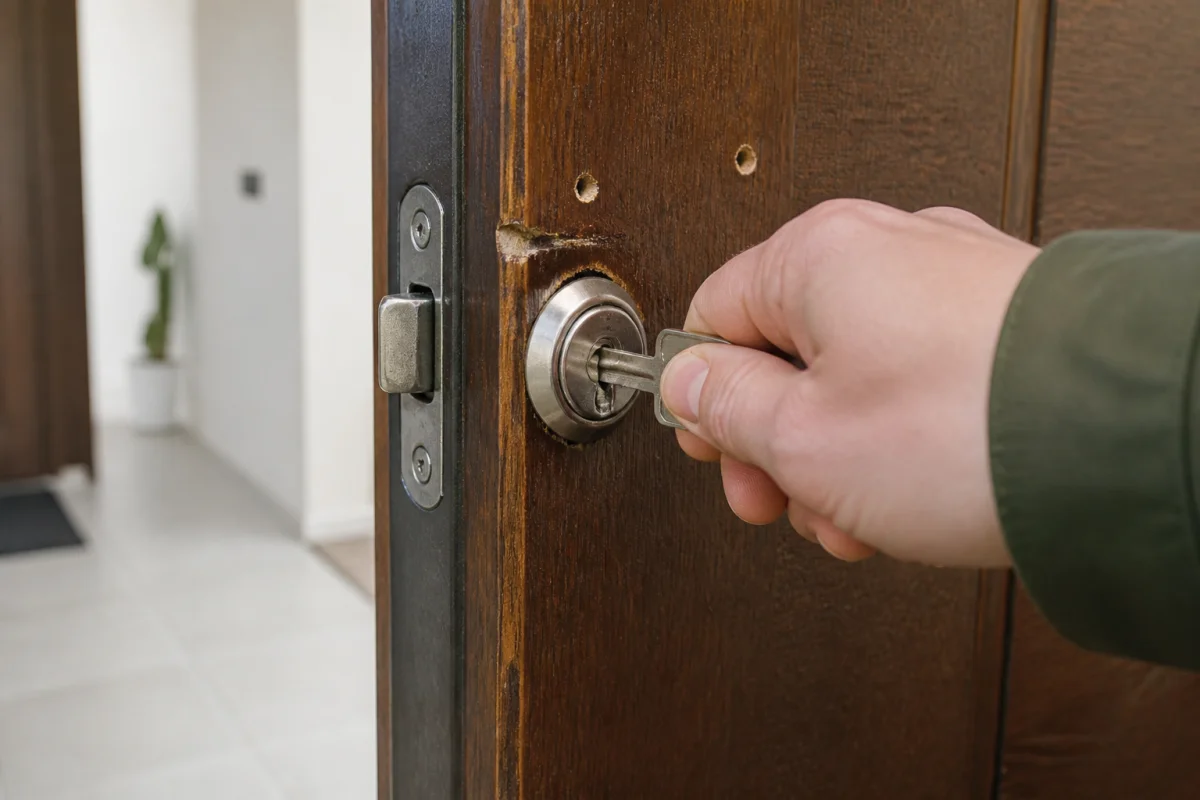 Cylindre de serrure grippé comment réagir sans abîmer la porte